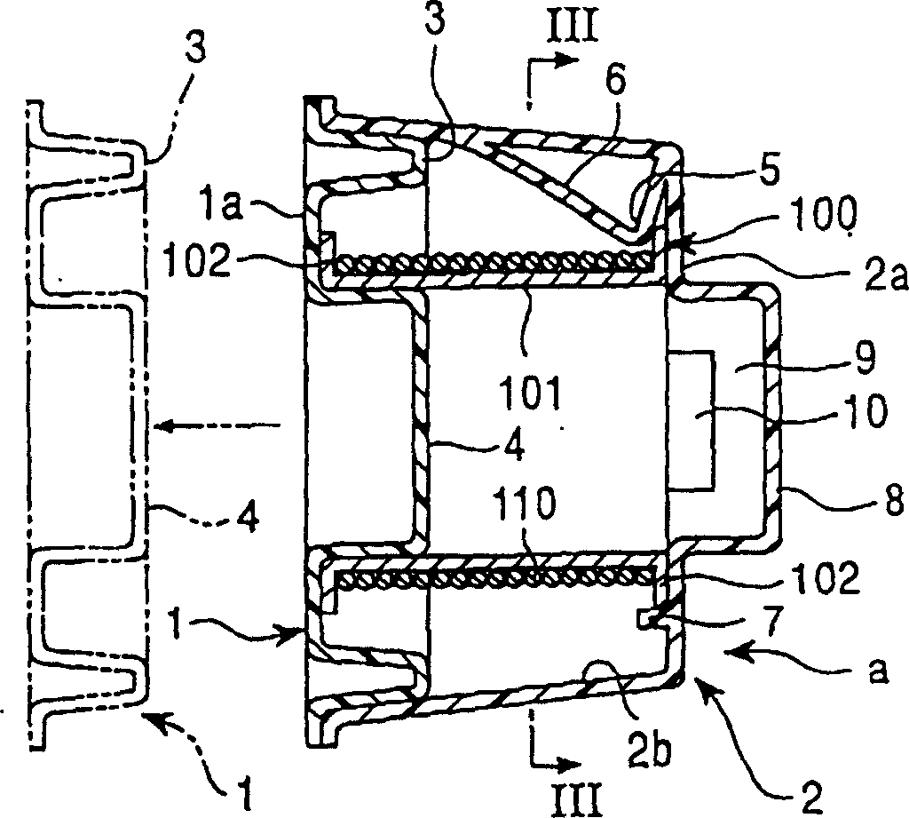 Reel housing for connection line