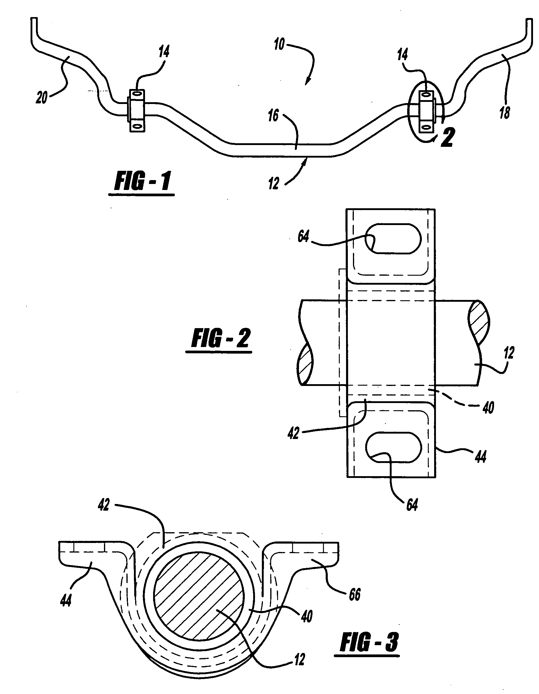 Non-slip rate-plated sta-bar bushing