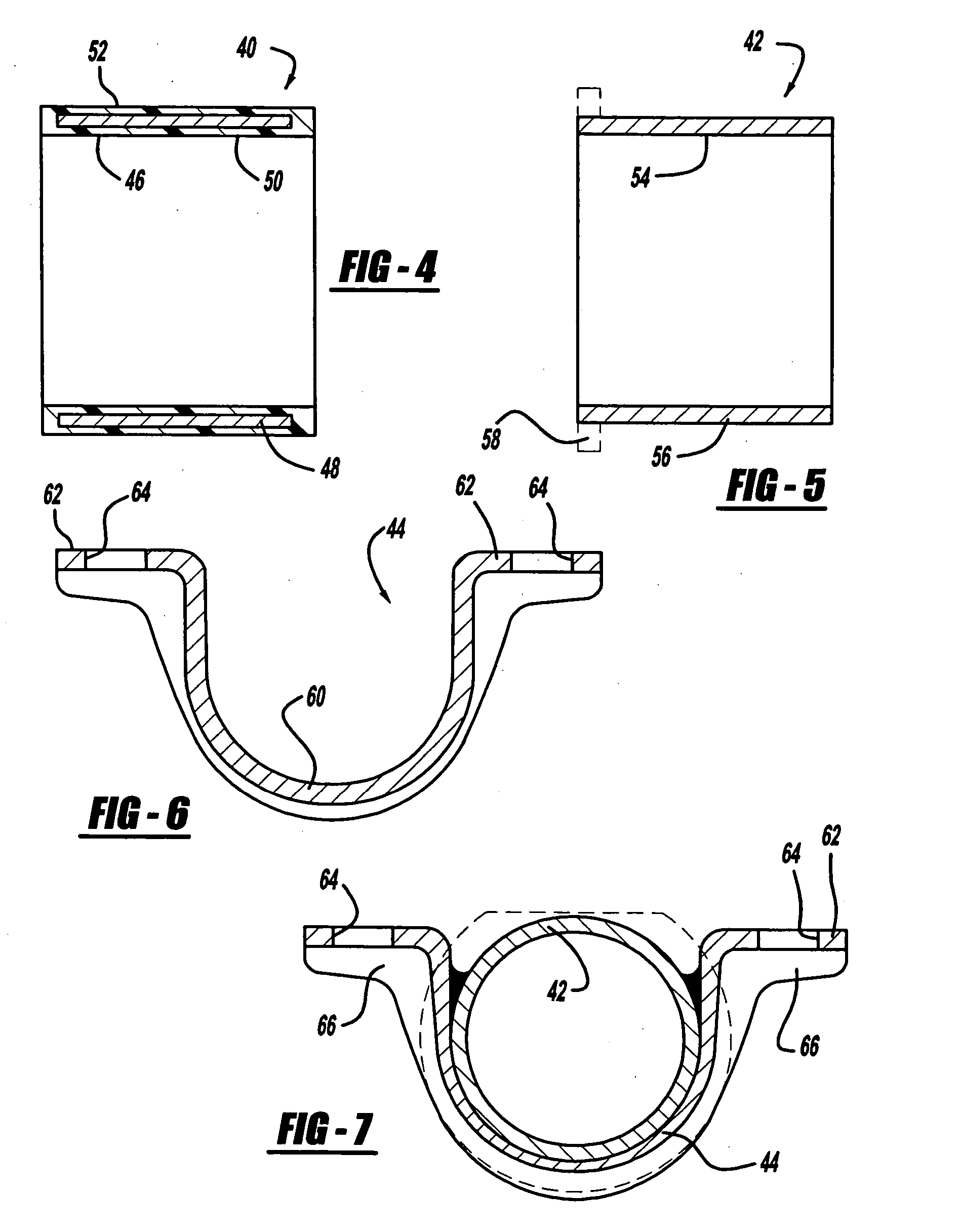 Non-slip rate-plated sta-bar bushing