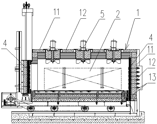 High precision titanium alloy resistance heating furnace