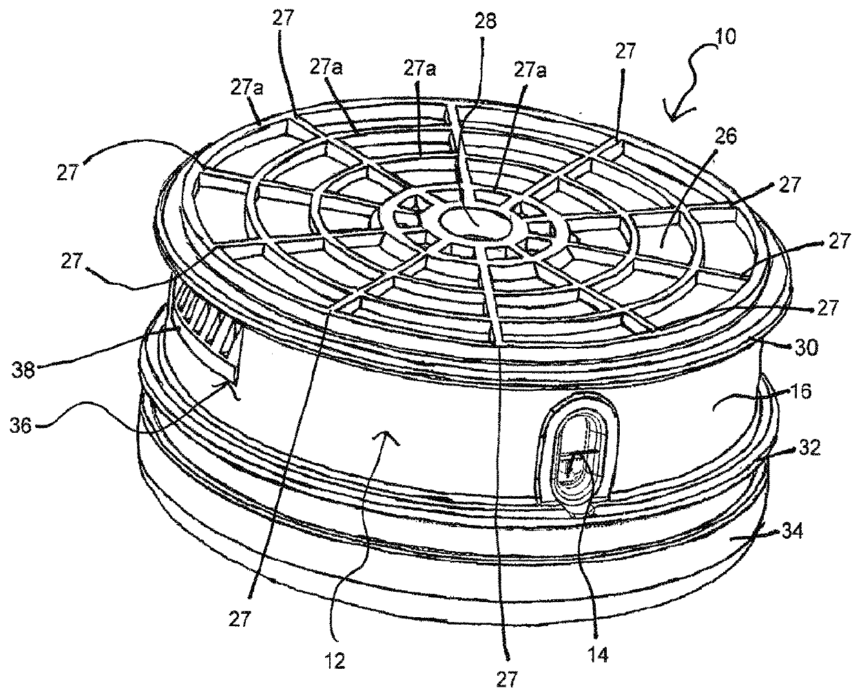 Easy to Load Trimmer Head with Forced Discharge