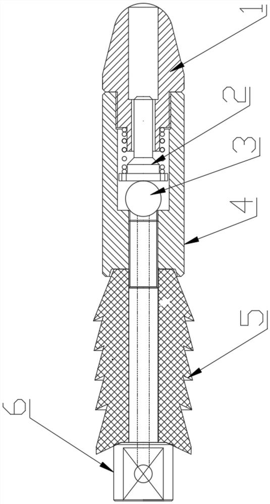 A kind of hydraulic casting wire salvage oil pipe internal blocking device and using method thereof