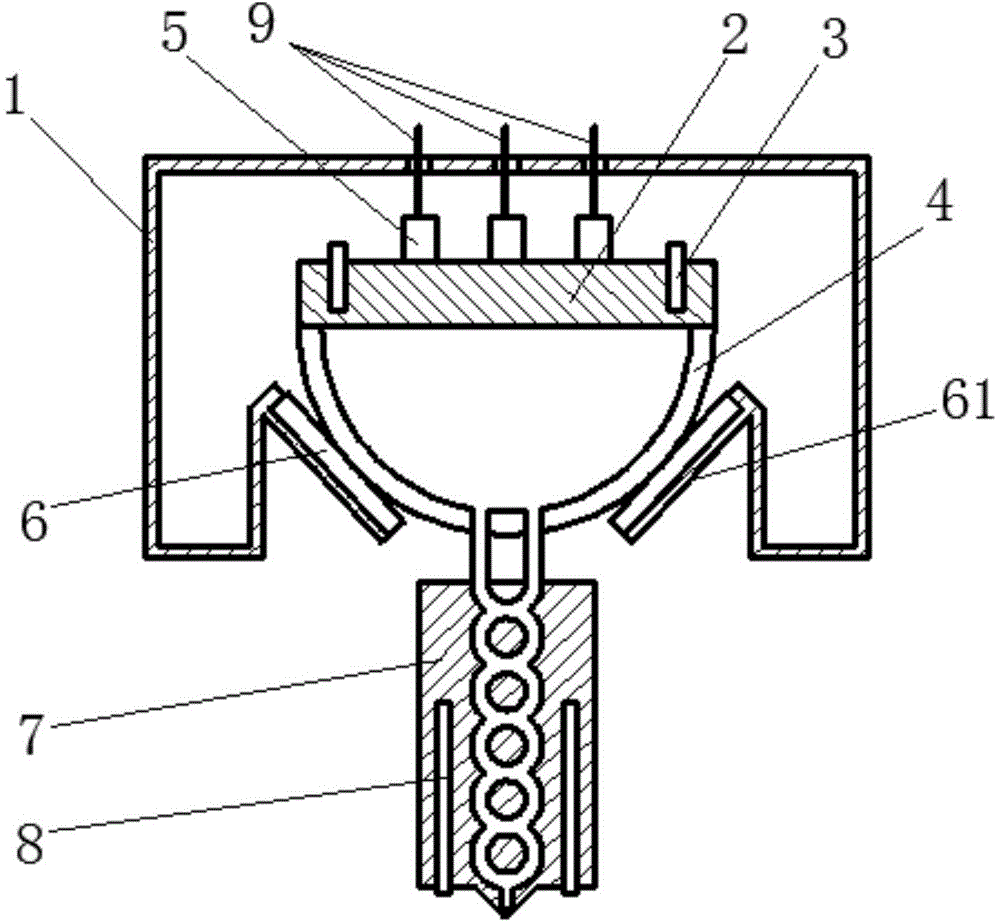 Blender of melt extrusion type color 3D (three-dimensional) printing head