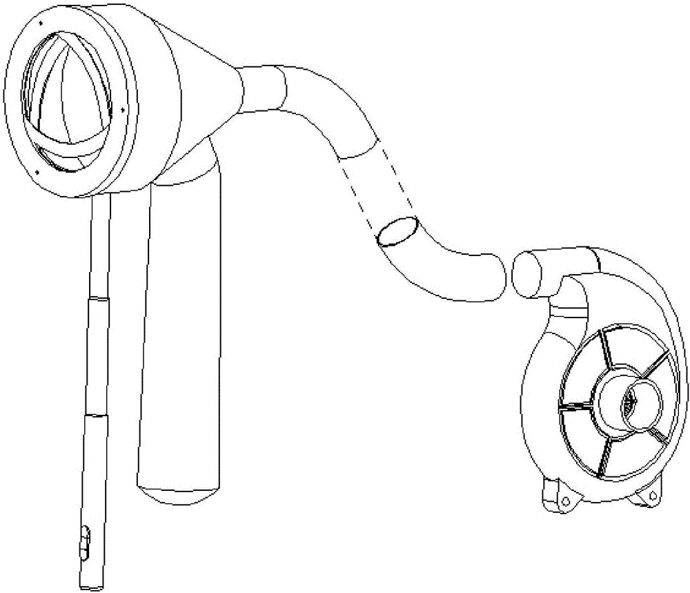 Portable apple pickup device based on negative pressure suction