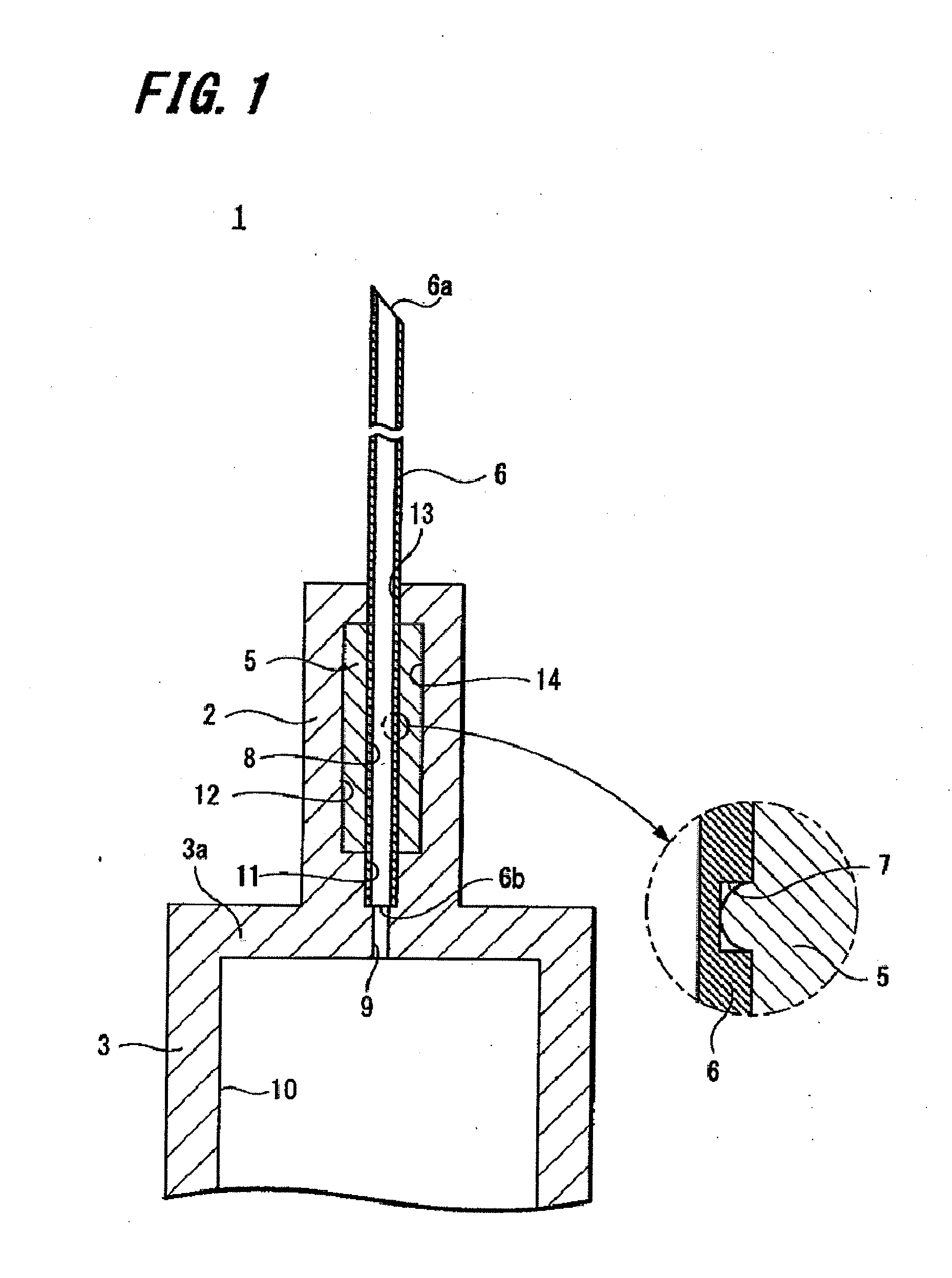 Medical instrument with attached needle