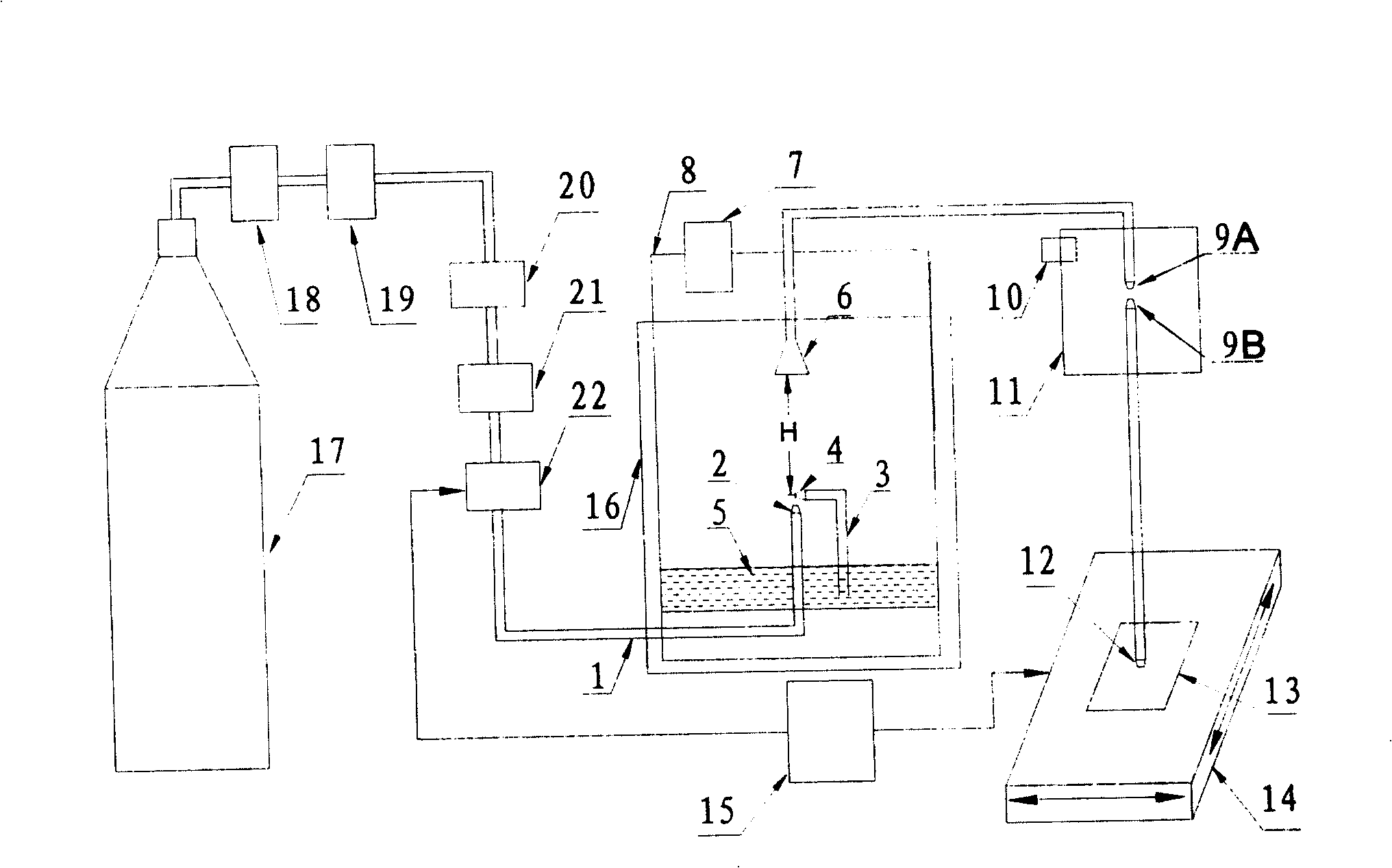 Electronic device for direct slurry atomization and deposition