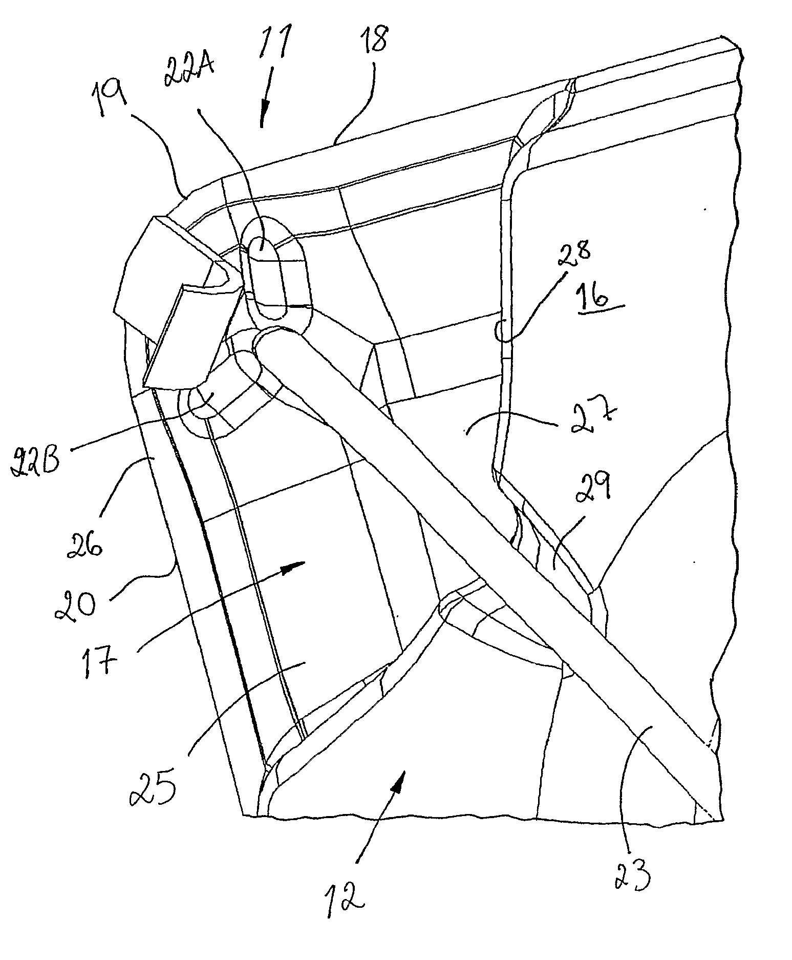 Cutting Insert for Turning with Chip-Breaker Arrangement Providing Room for a Cooling Jet