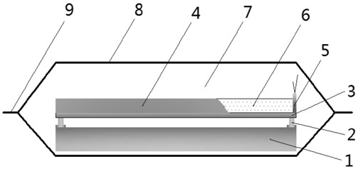 Novel neon gas protection explosive welding method and explosive welding structure