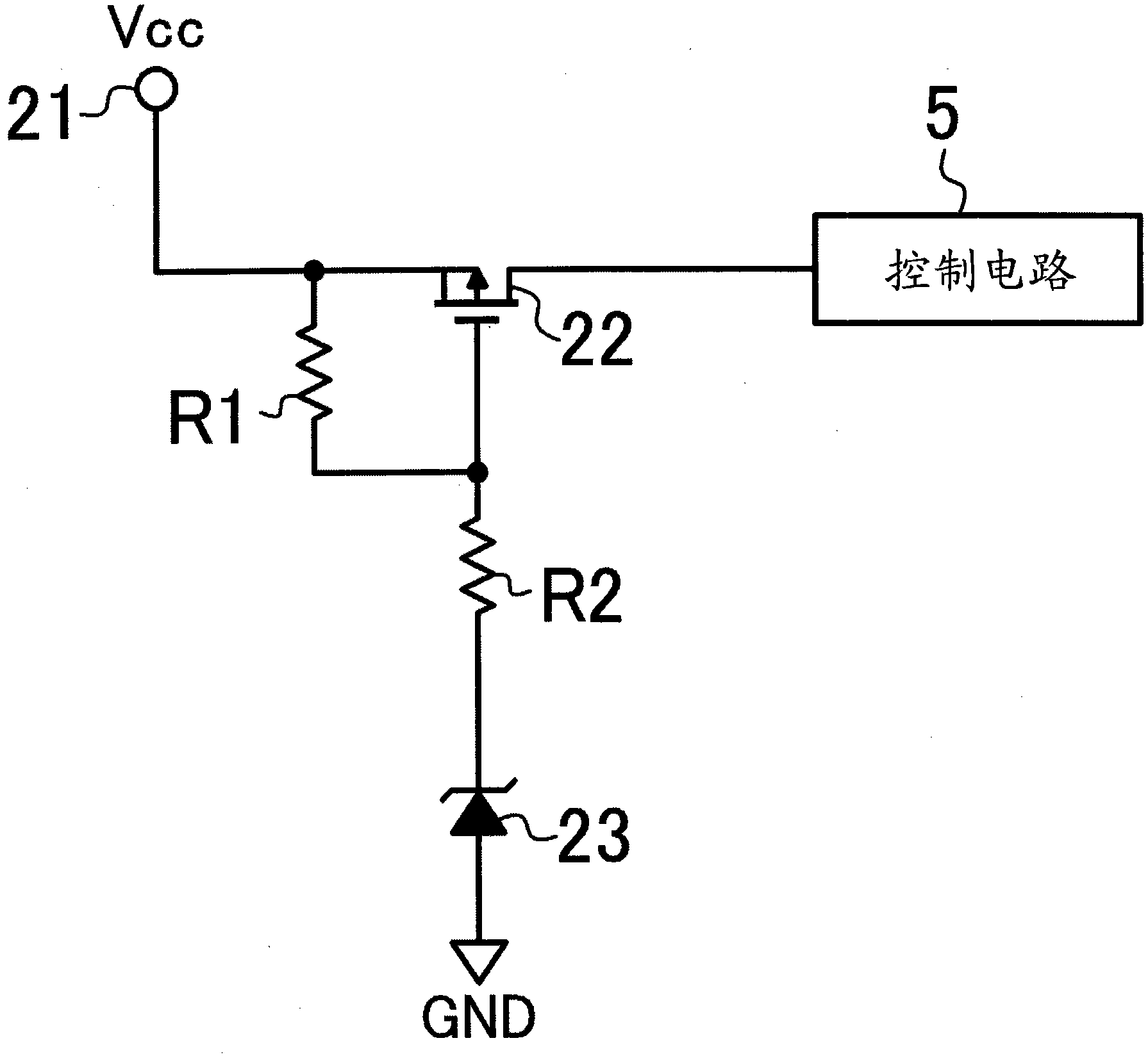 Motor having circuit for decreasing standby current