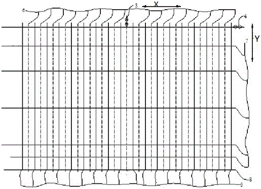 Installation method of double-faced guide rail used for ultra-large type container ship transverse bulkhead block