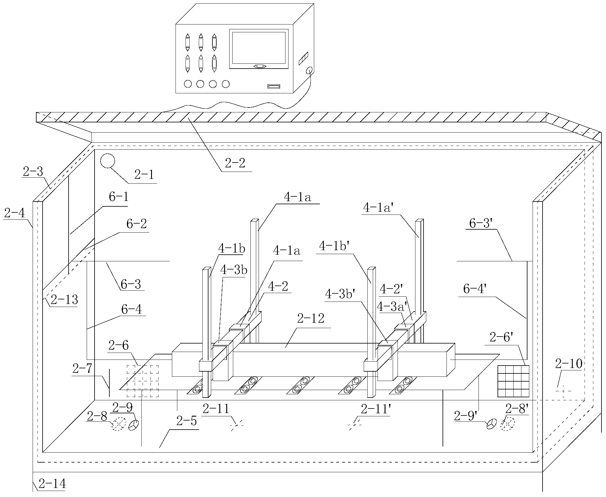 Full-automatic cement-based material convergent-divergent performance tester and control method thereof