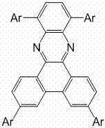 Phenanthrene quinoxaline fluorescent compound and preparation method and application thereof, and electroluminescent device