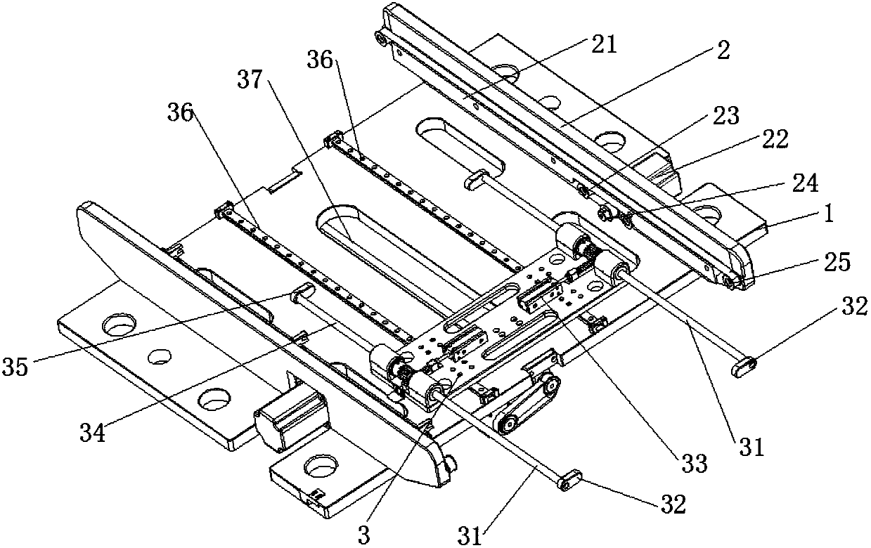 Material box conveying mechanism