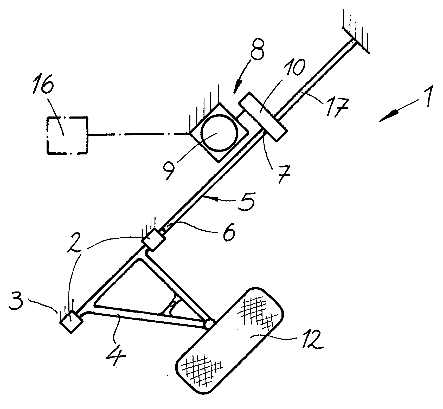 Wheel suspennsion for a motor vehicle