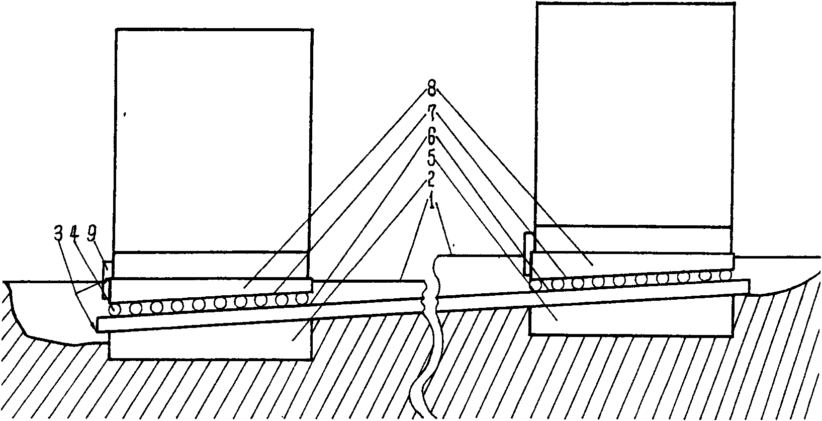 Technical method for finishing vertical lifting in integral translation process of building