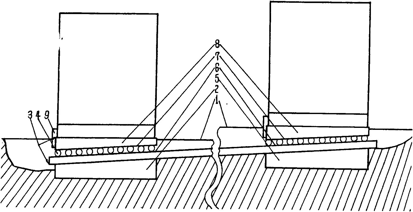 Technical method for finishing vertical lifting in integral translation process of building