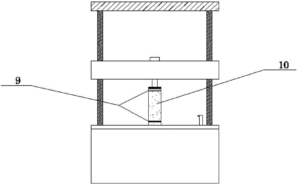 Apparatus for testing compression strength of sea ice