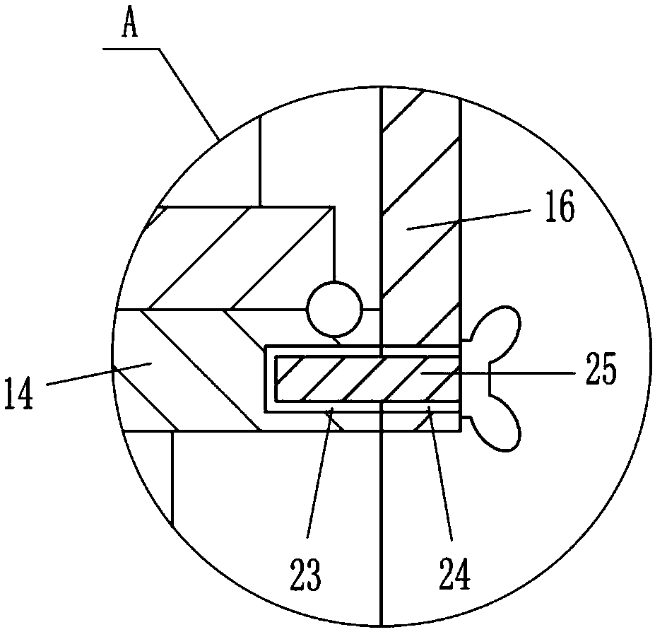 Waste material treatment device for steel plate machining