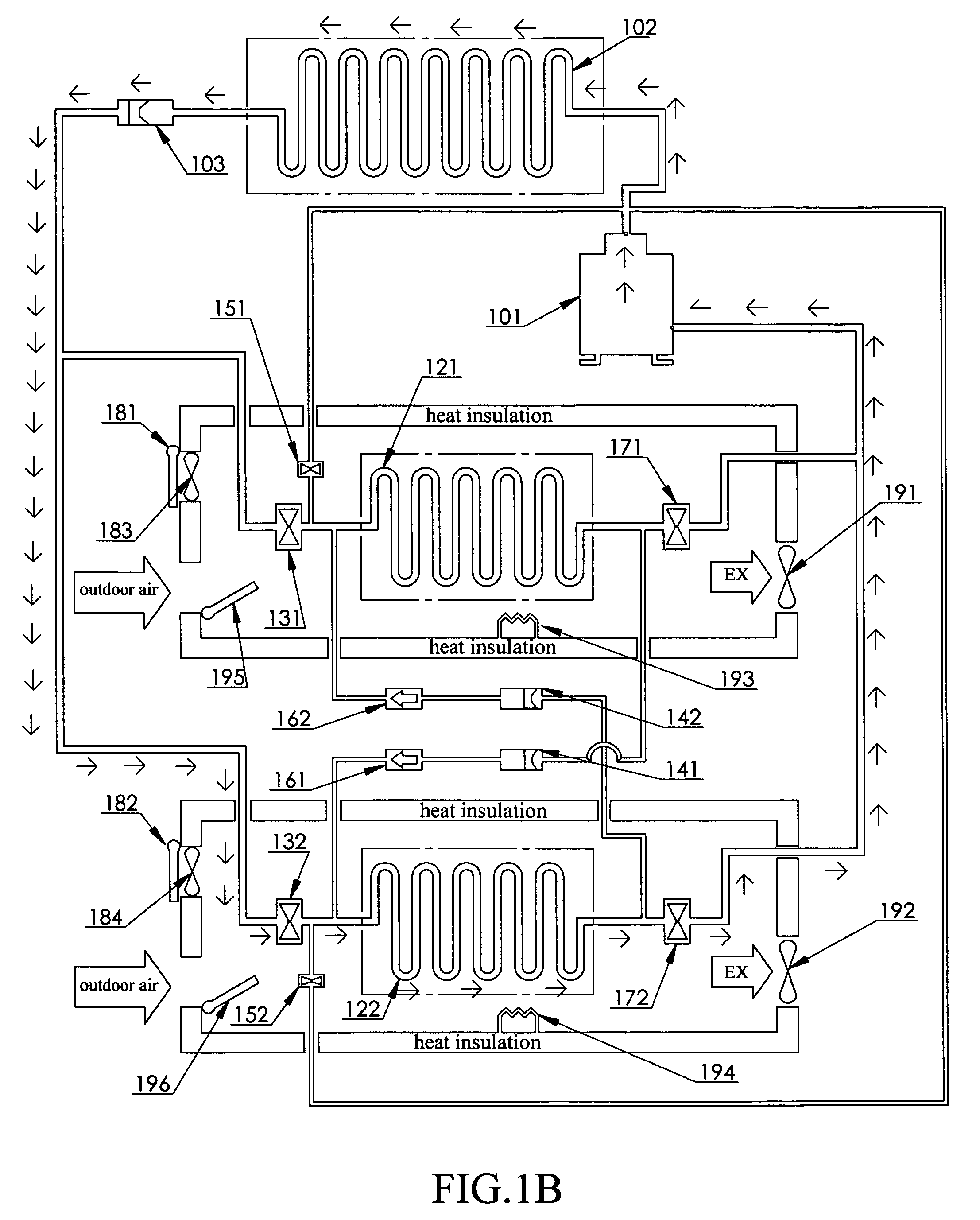 Multi-range cross defrosting heat pump system and humidity control system