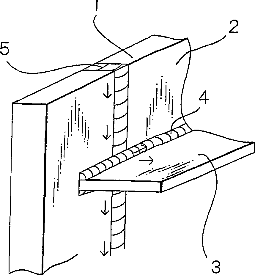 Weld structure having excellent brittle crack propagation resistance and method of welding the weld structure