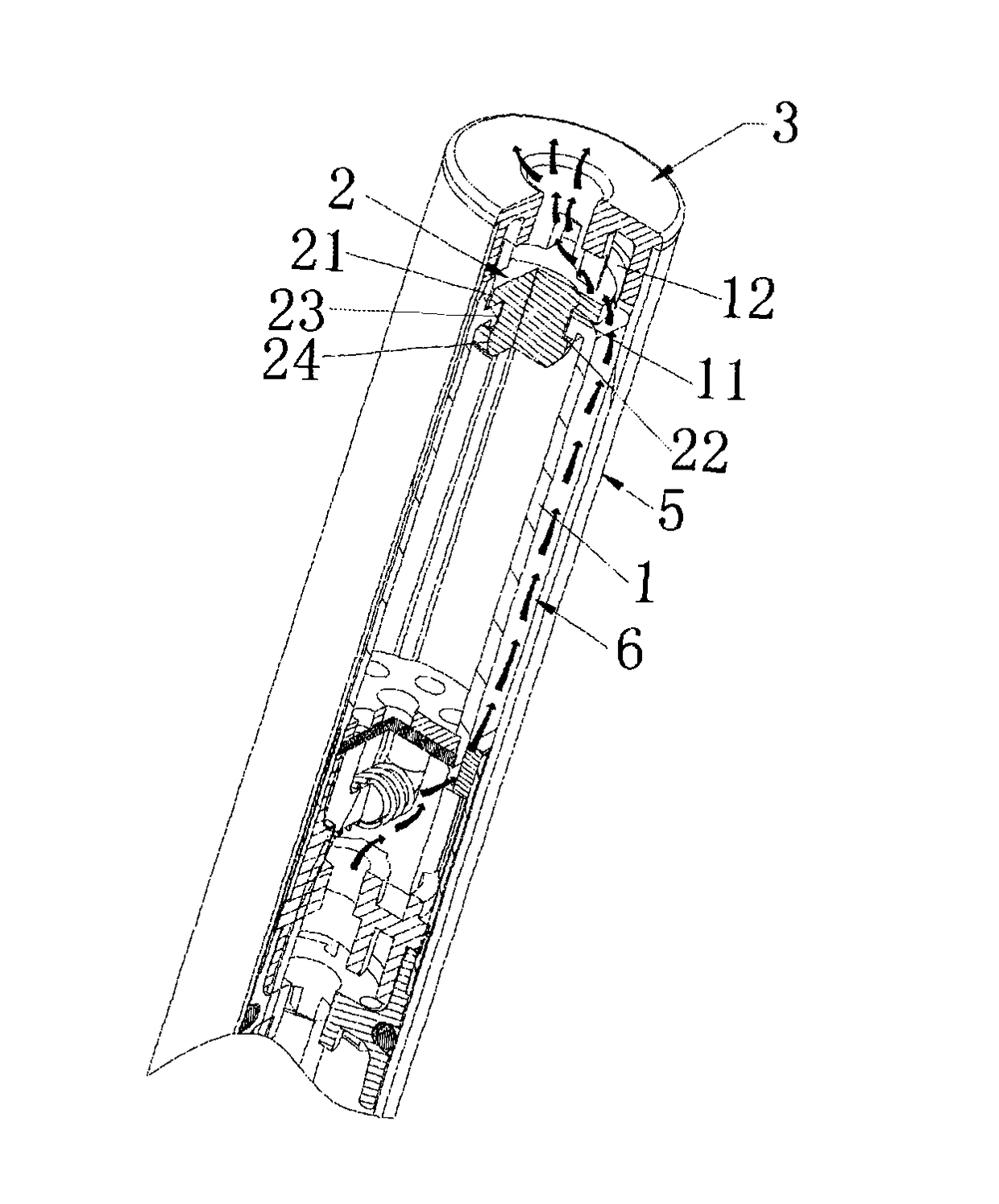 Electronic cigarette for convenient injection of cigarette liquid, manufacturing method thereof, and cigarette liquid injection method thereof