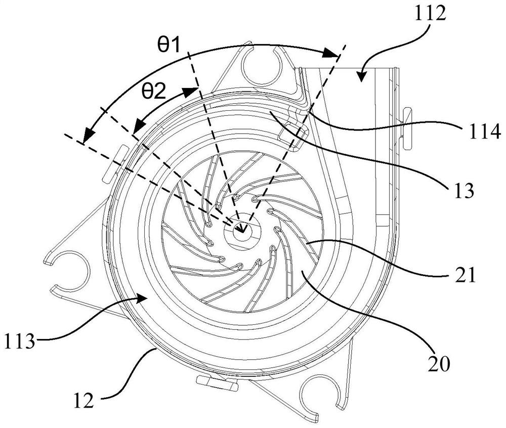 Fan volute, fan and cleaning robot