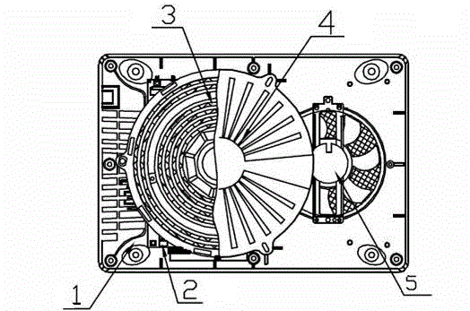 Electromagnetic cooker structure capable of accurately measuring temperature