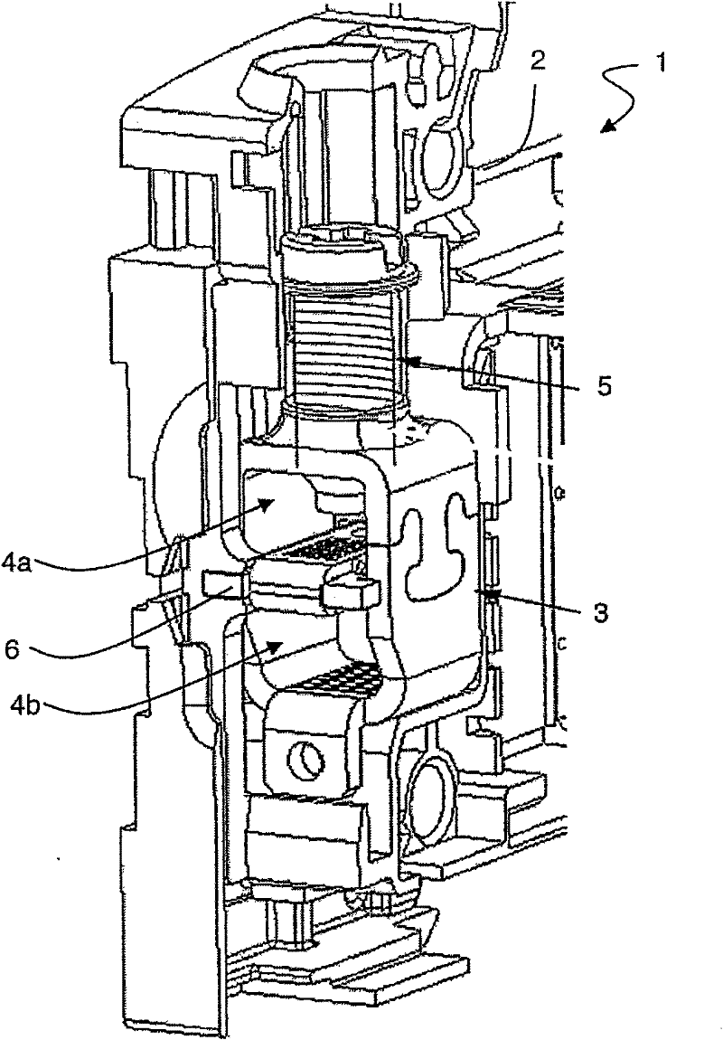 Assembly for multiple connection in an electrical apparatus