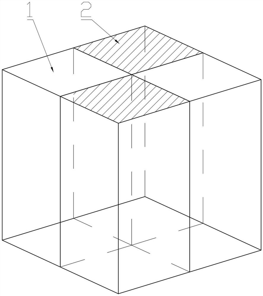 In-situ metal ceramic multi-material preparation method based on powder bed melting