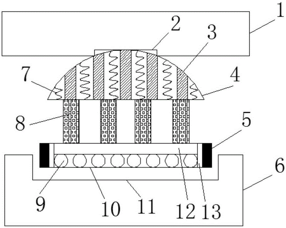 Damping bridge structure