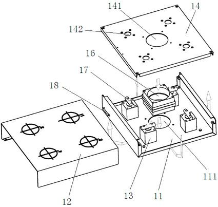 High-precision and low-speed stirring system with low heat quantity