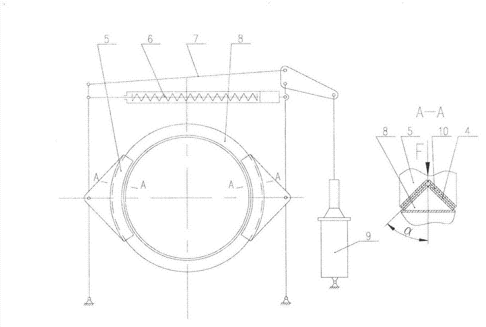 Conical surface friction brake for industry and automobiles