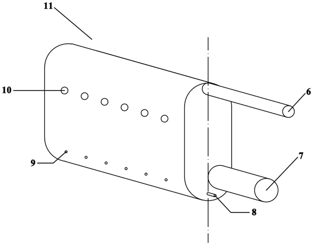 A kind of semi-opening double-core casing for reaction spraying in granulation of compound fertilizer by acid method