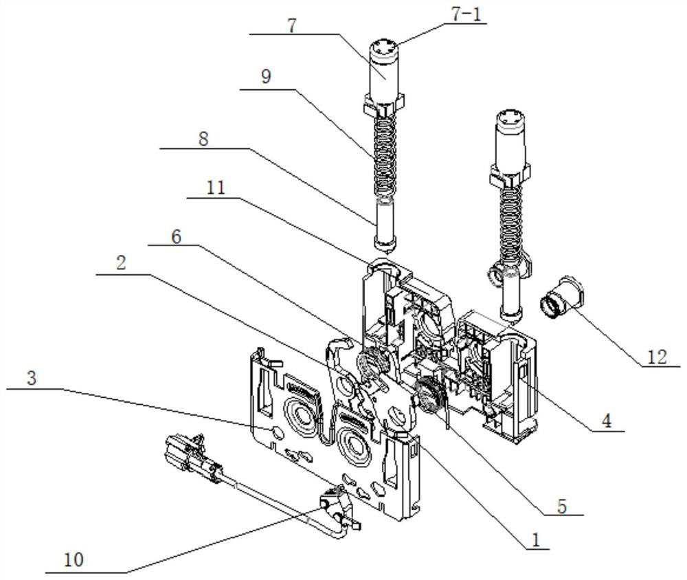 Secondary opening cover cap lock and working method thereof