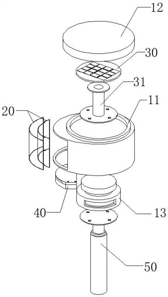 A windproof retractable antenna structure