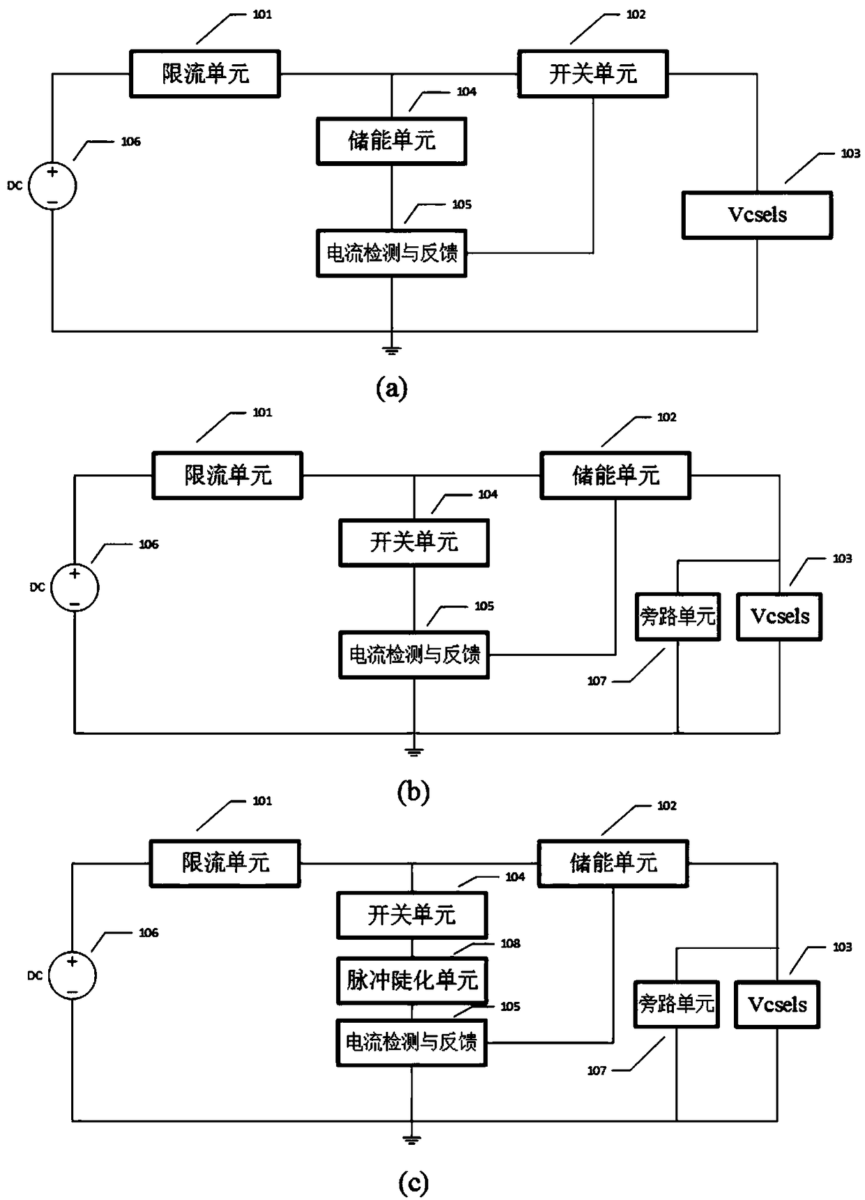 Pulse driving circuit based on vertical cavity surface emitting laser