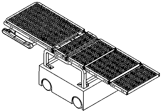 Split type robot nursing bed having rehabilitation training function