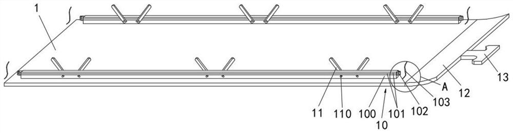 A pavement process of recombined bamboo weaving curtain