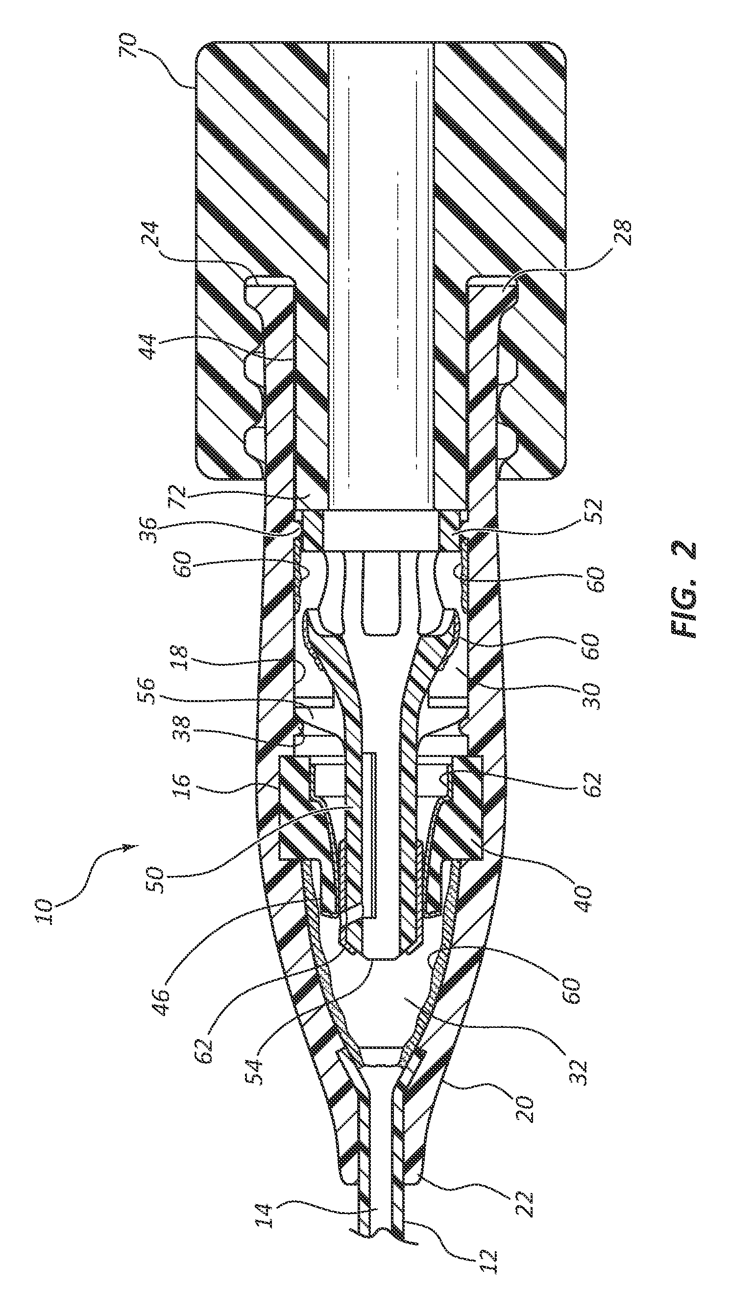 Blood control IV catheter with antimicrobial properties