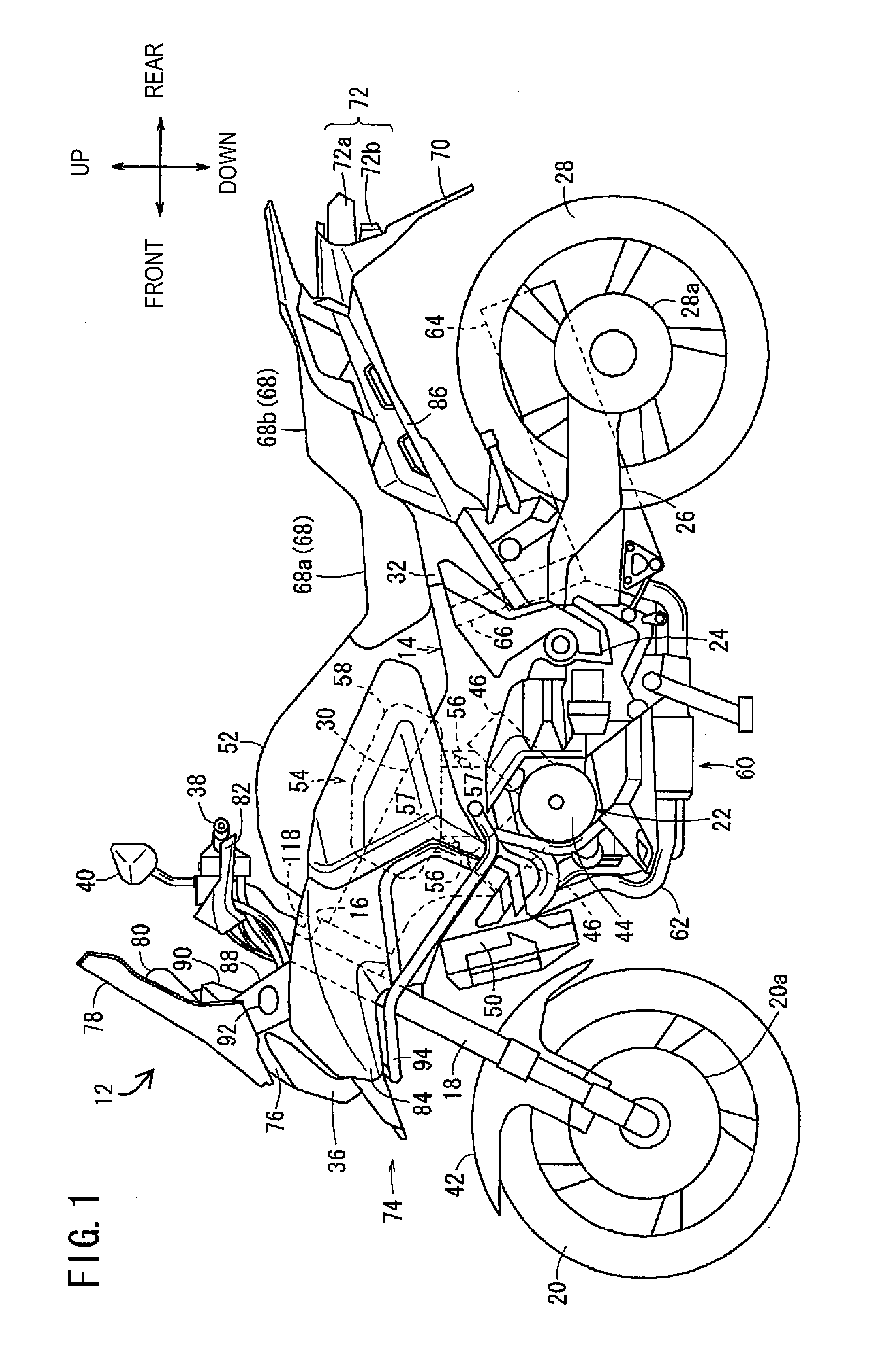 Engine control apparatus for a vehicle and vehicle incorporating same