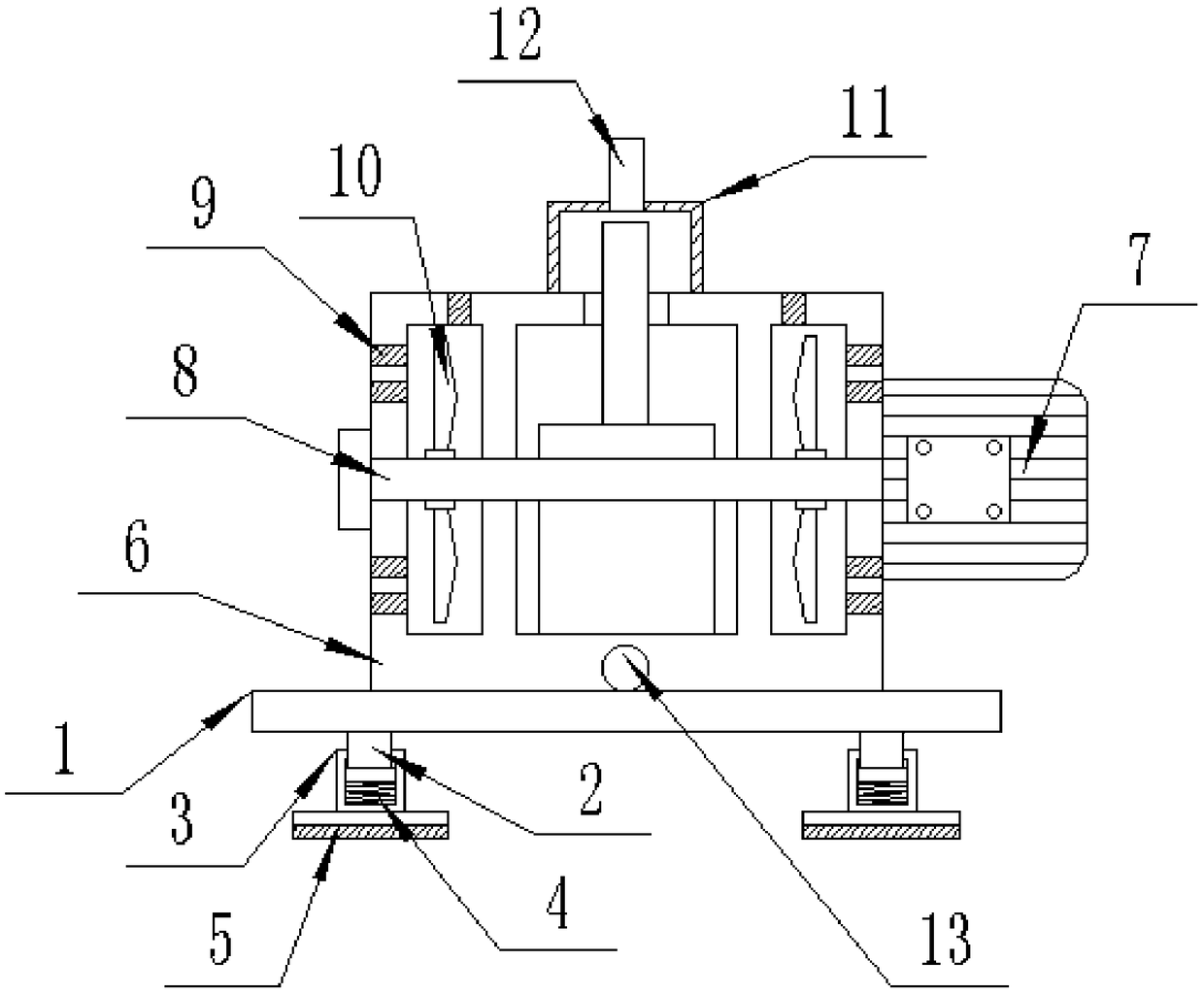 Oil-gas separating type vacuum pump