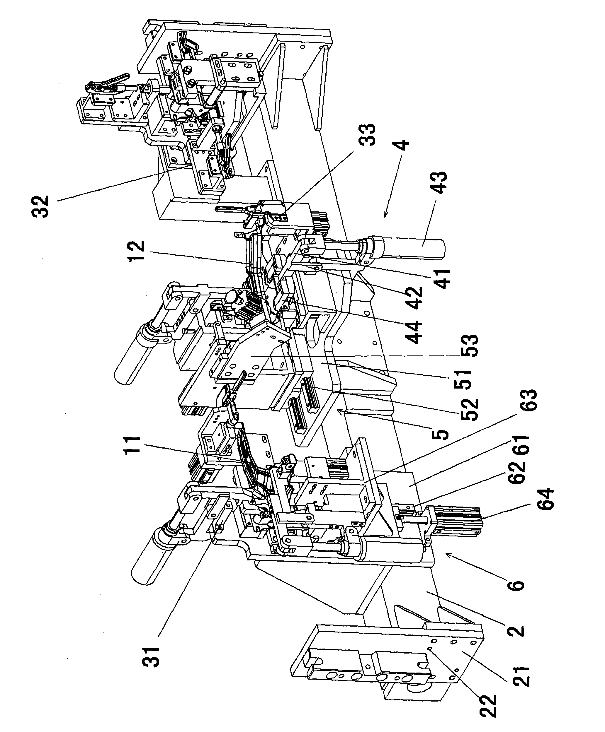 Fixture for manufacturing left and right supports of beam of automotive instrument