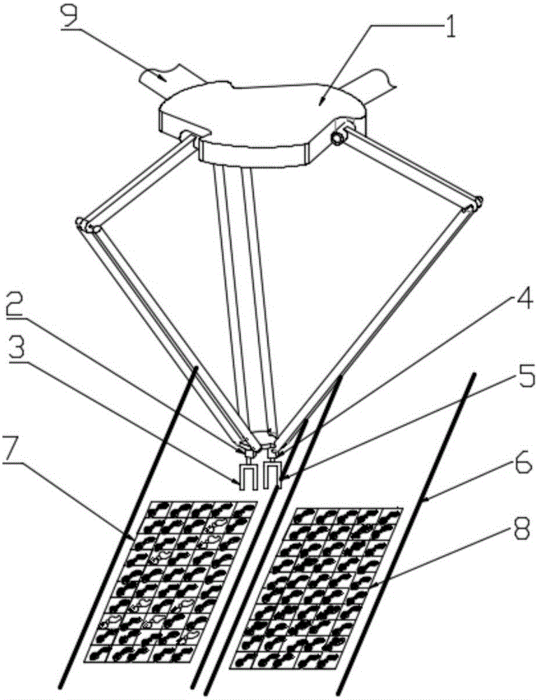 Bad-seedling removing and seedling supplementing apparatus based on Delta parallel mechanism and working method of apparatus