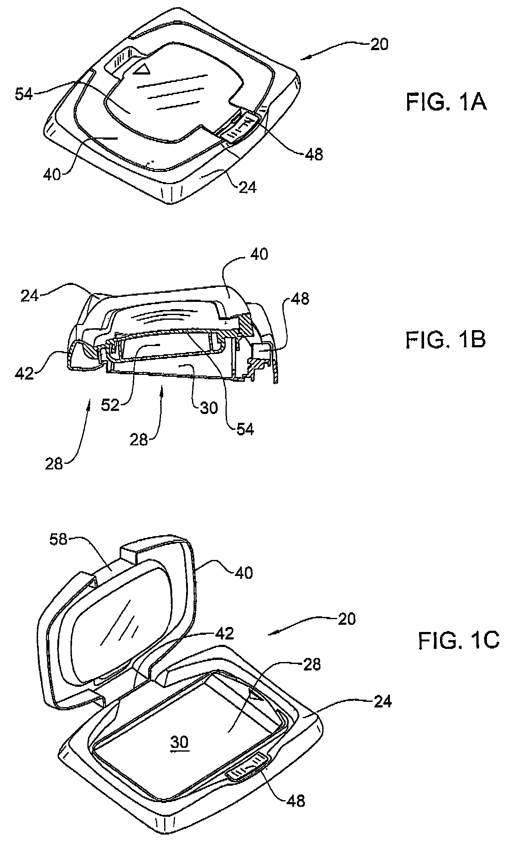 Tissue container with auxiliary compartment