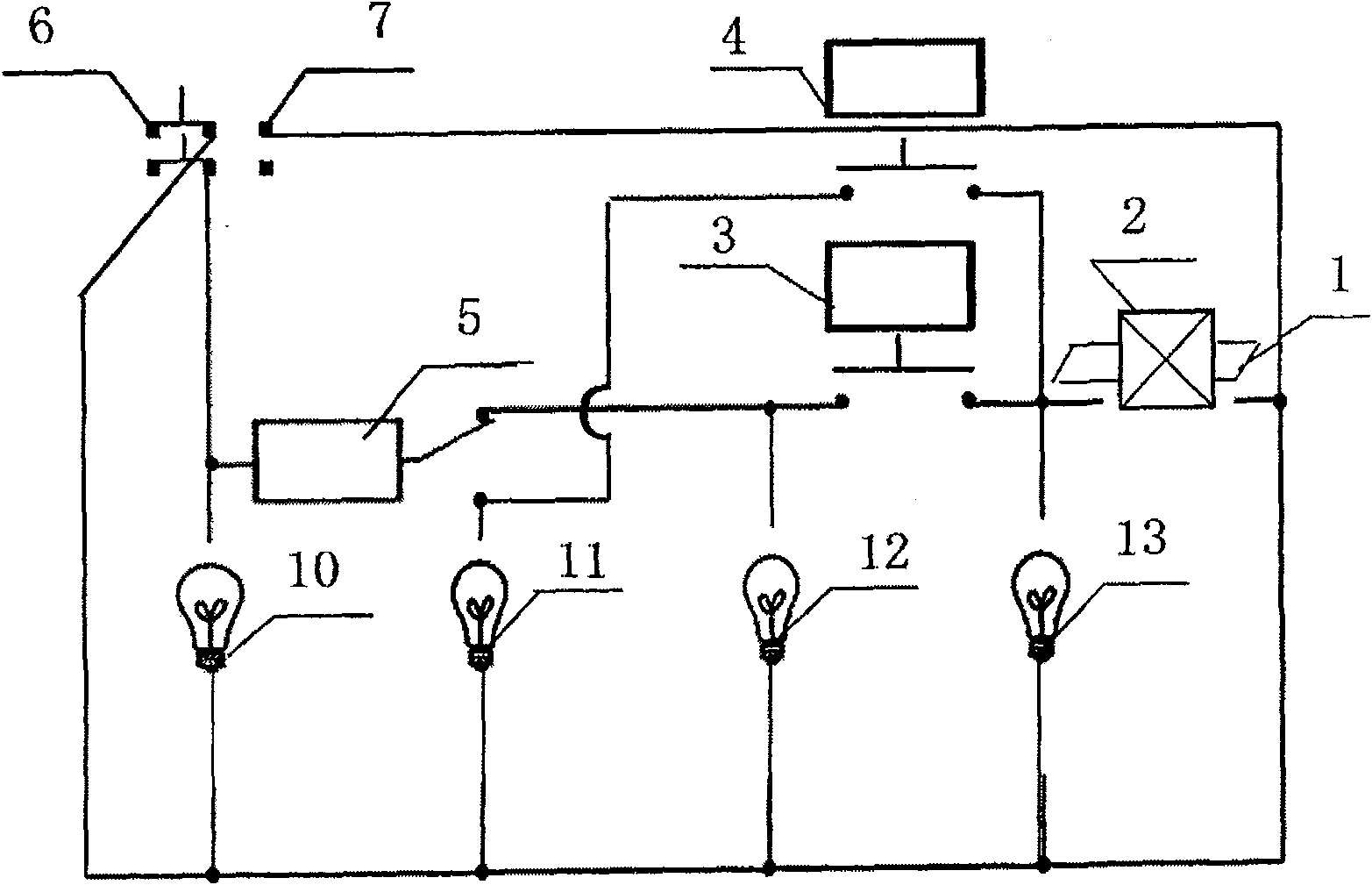 Method and device for visible light combined control for household gas