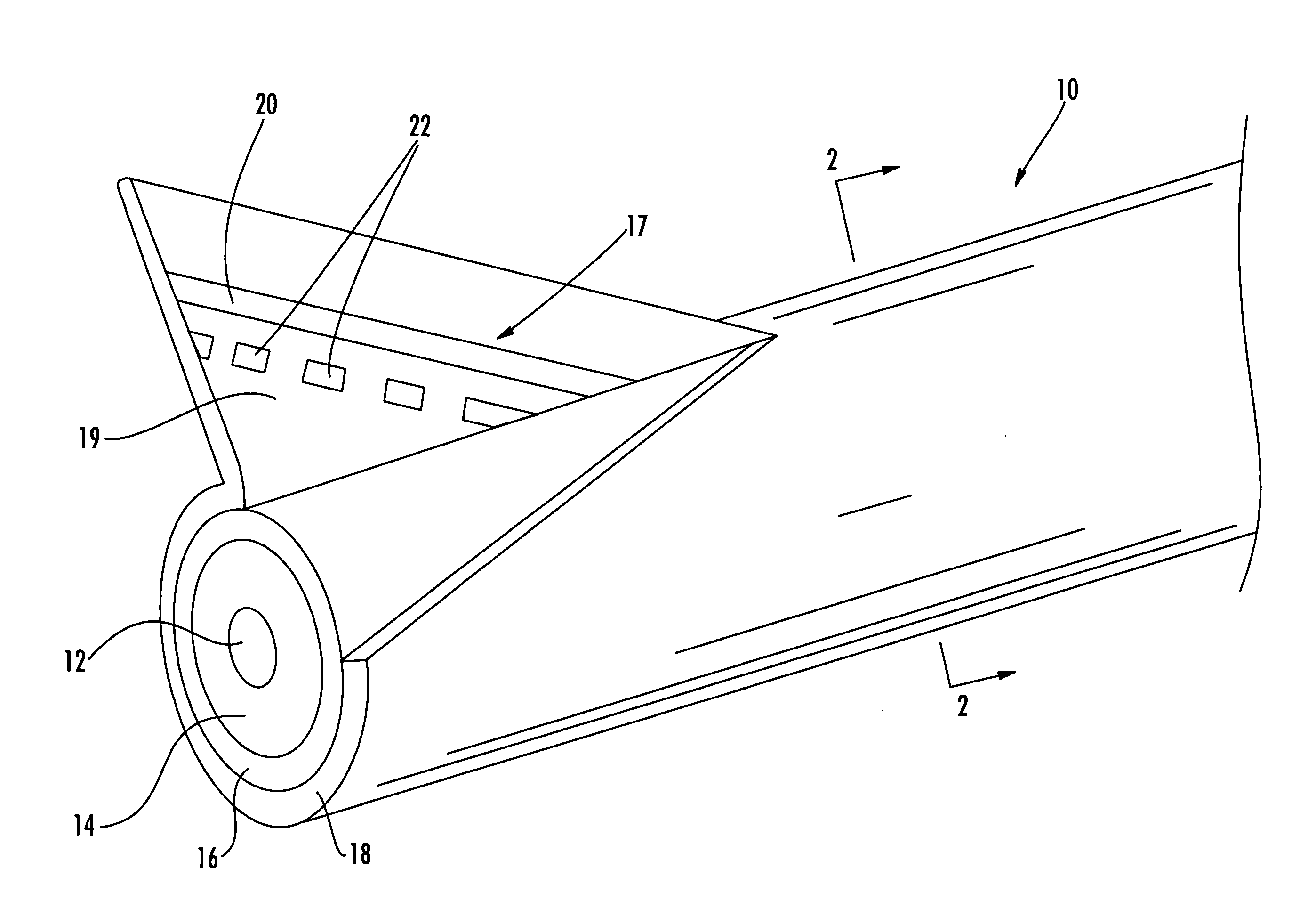 Cable having internal identifying indicia and associated methods