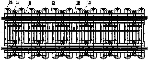 Car retarder with double-swing plunger oil cylinder structure