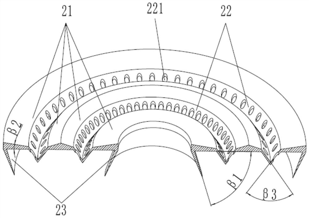 Anti-scour flow equalizing assembly, falling film evaporator and air conditioning unit