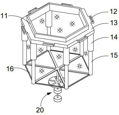 Marine ecological breeding combination cage