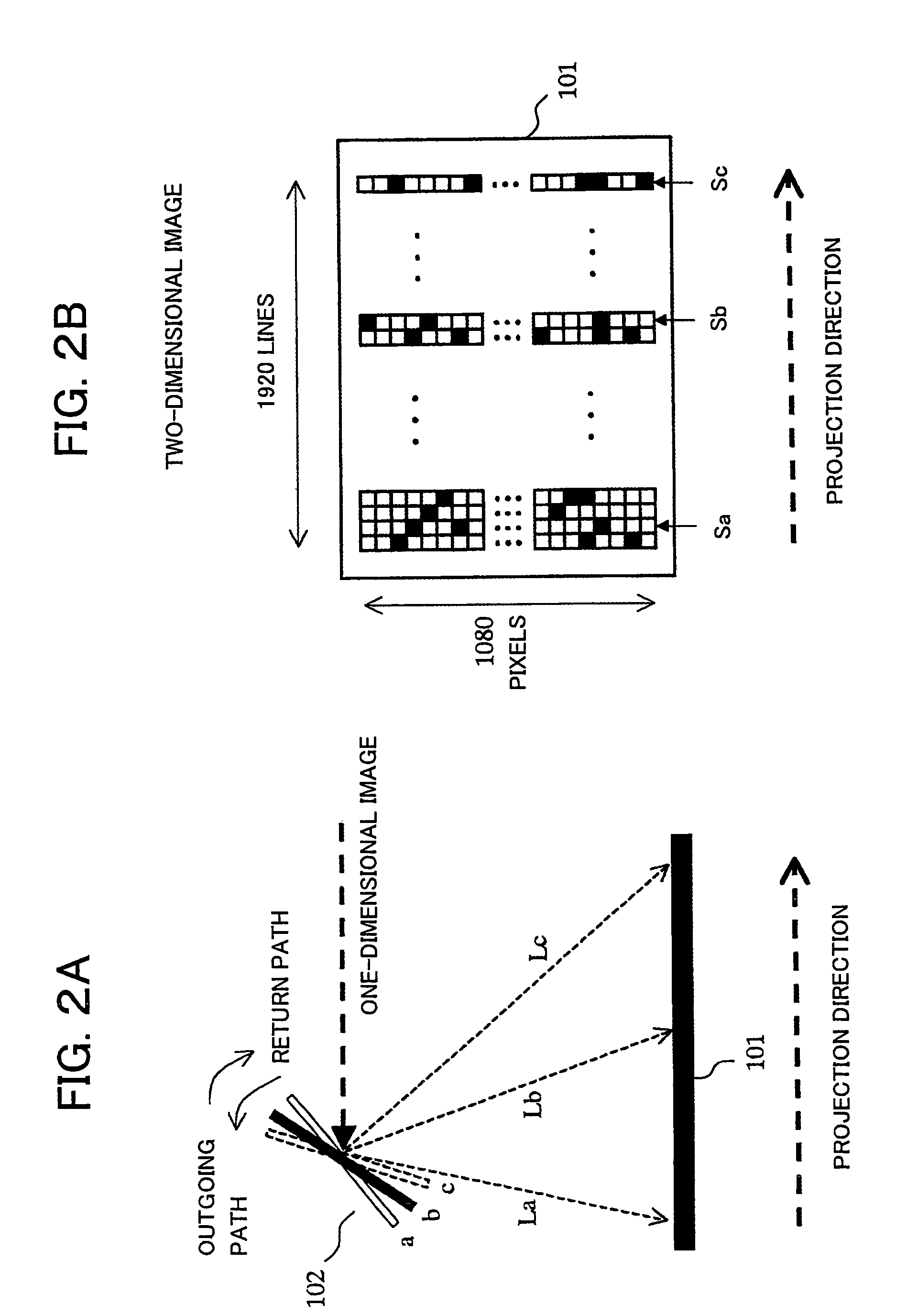 Optical scan device, image position calibration method, and image display device